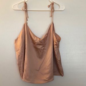 NWT! Wild Fable Blush Pink Satin Cami